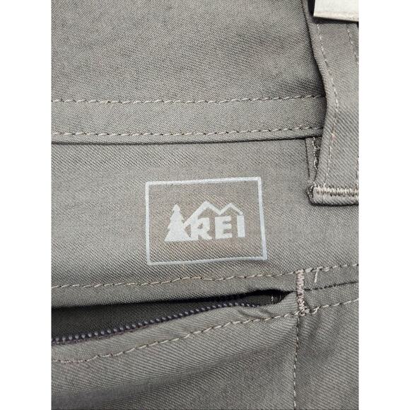 REI Pants Womens 4 Gray Hiking Nylon Convertable Zip Pockets Drawstring Outdoor - Picture 12 of 16